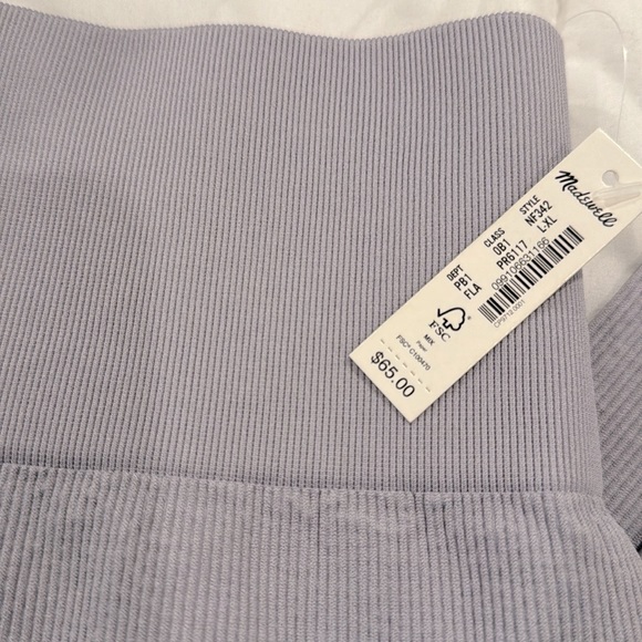 NWT Madewell high waisted ribbed leggings L/Xl - Picture 5 of 5